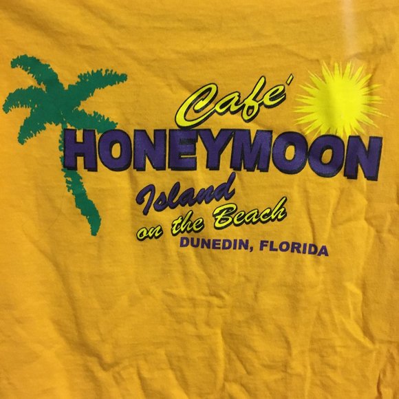 🏝Honeymoon Island, FL, Graphic T Shirt, Yellow - Picture 5 of 7